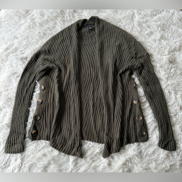Tahari Sweaters - Tahari | Olive Green Cardigan